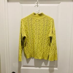 Lime green bell sleeve chunky